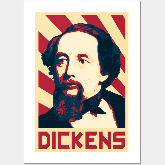 Charles Dickens Retro propaganda Wall Art by Nerd_art